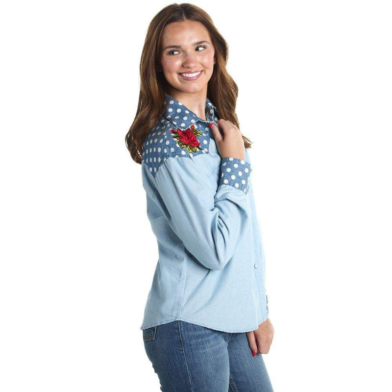Rodeo Quincy Women's Blue Betsy Snap Shirt