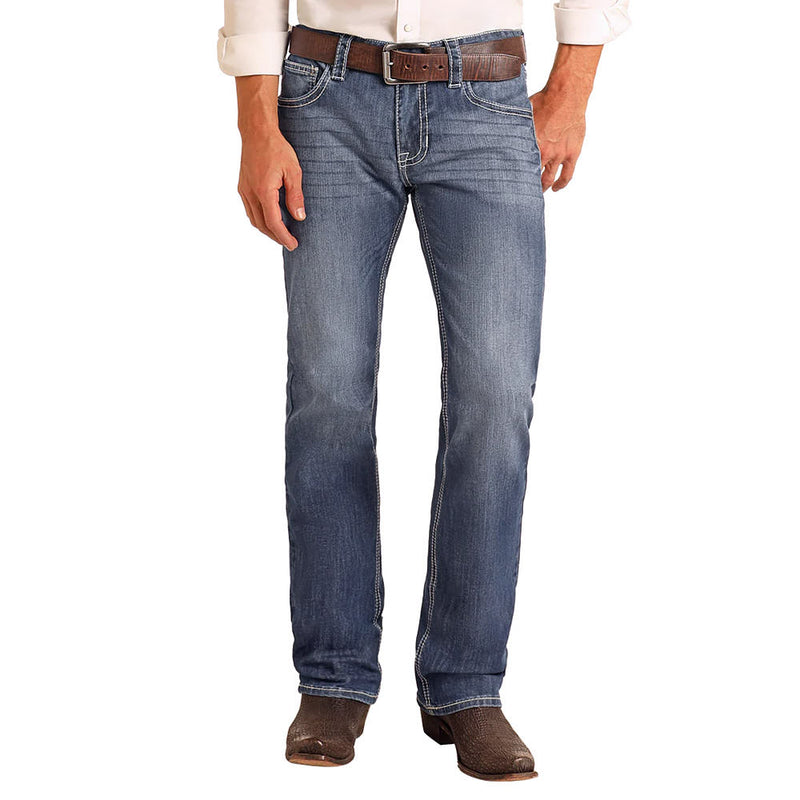Rock & Roll Denim Men's Pistol Straight Midnight Reflex Jeans
