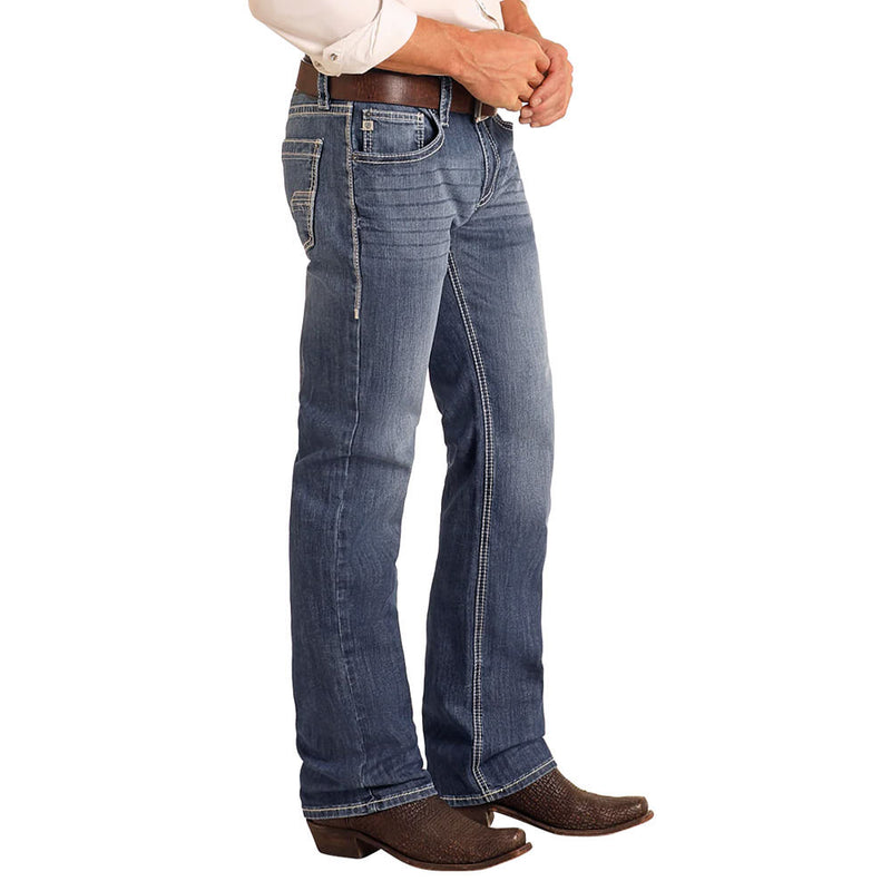 Rock & Roll Denim Men's Pistol Straight Midnight Reflex Jeans