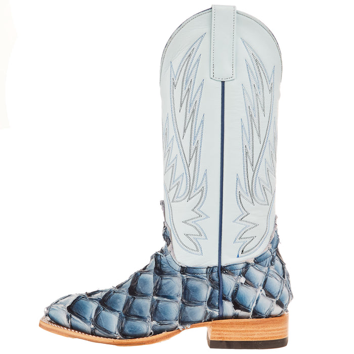 Macie Bean Top Hand Women`s Ladies Blue Big Bass Vamp 13In Top Boot