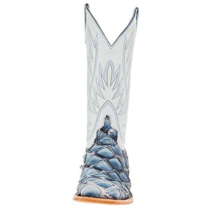 Macie Bean Top Hand Women`s Ladies Blue Big Bass Vamp 13In Top Boot