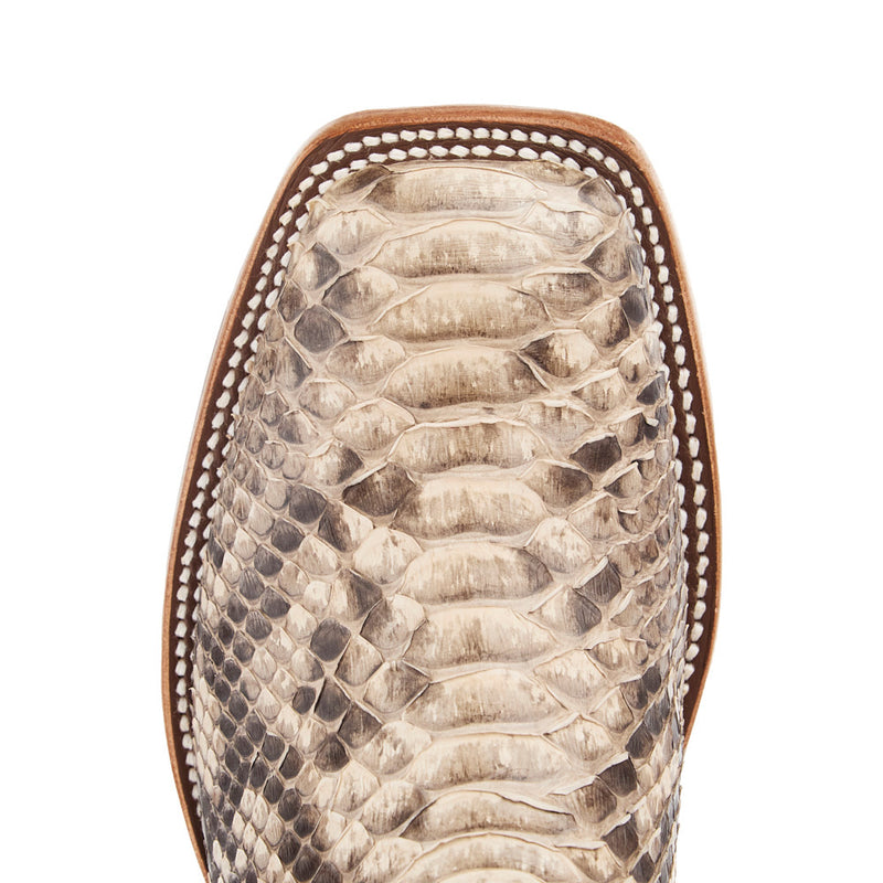 Macie Bean Top Hand Women`s Mink Python Vamp 13In Purple Texas Top Boot