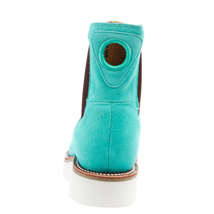Macie Bean Women's Turquoise Suede Swedge Casual