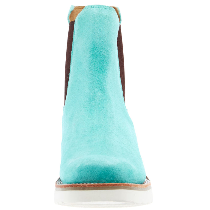 Macie Bean Women's Turquoise Suede Swedge Casual