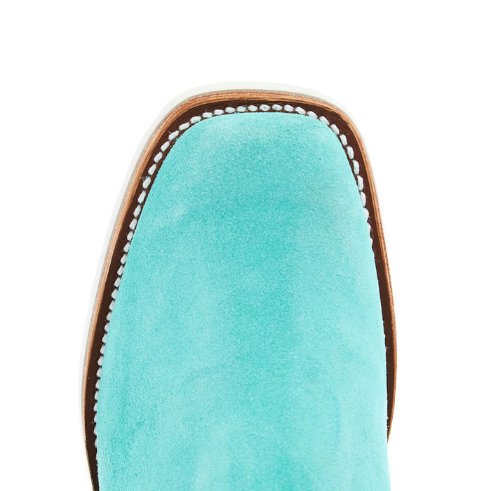 Macie Bean Women's Turquoise Suede Swedge Casual