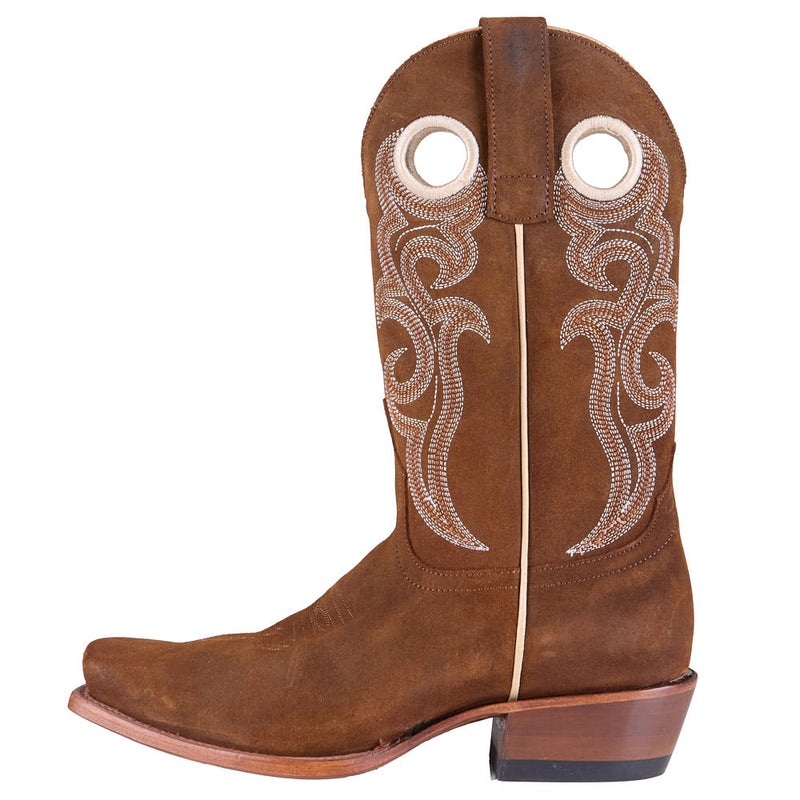 Macie Bean Women's Mama Tried Tan Boston Suede Vamp 11in Matching Top Boot