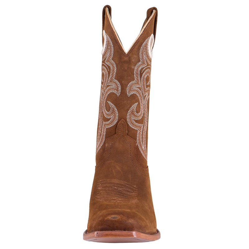 Macie Bean Women's Mama Tried Tan Boston Suede Vamp 11in Matching Top Boot