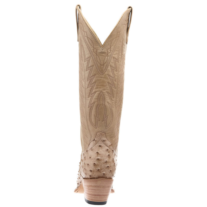 Macie Bean Top Hand Women's Tan Vintage FQ Ostrich Vamp 15in Latte Veranda Boot