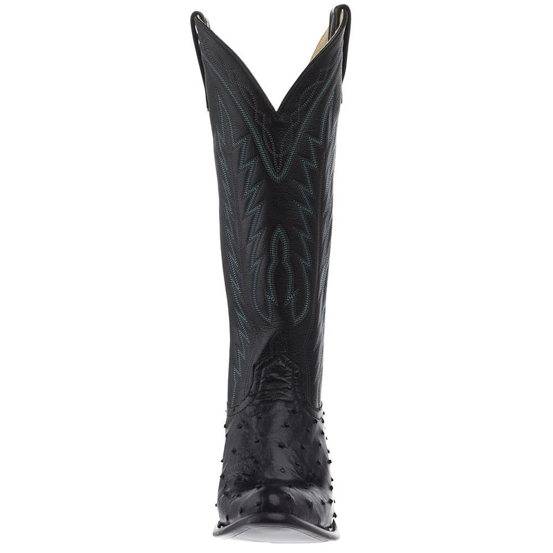 Macie Bean Top Hand Women's Black Full Quill Ostrich Vamp 15in Black Station Boot