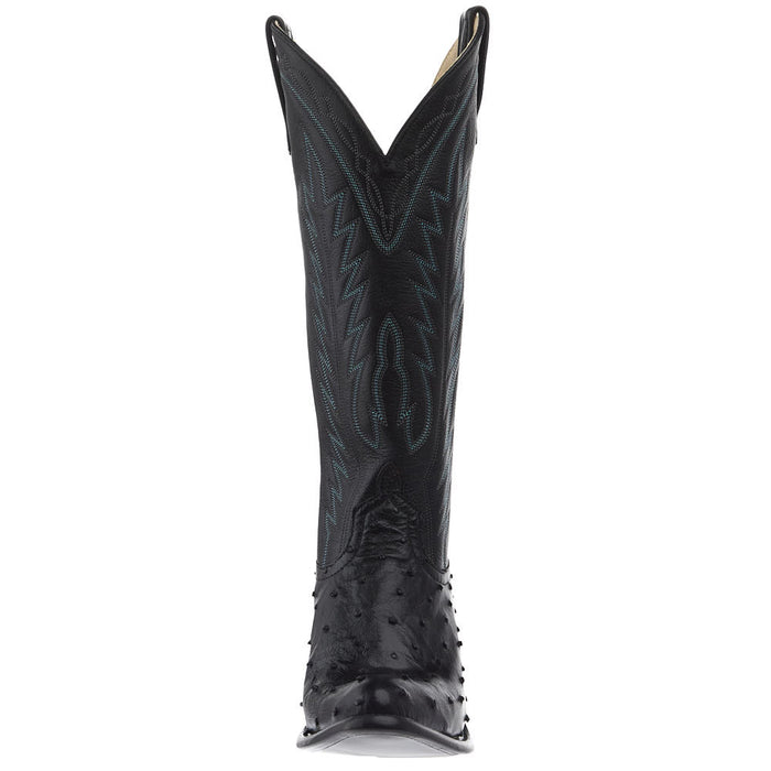 Macie Bean Top Hand Women's Black Full Quill Ostrich Vamp 15in Black Station Boot