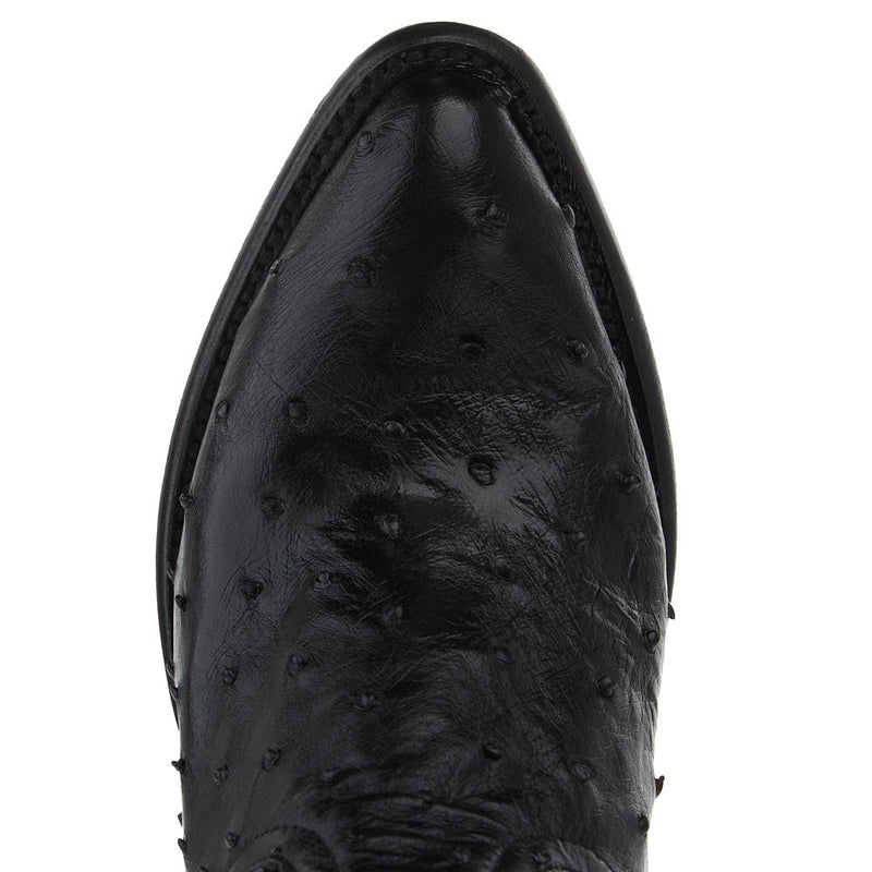 Macie Bean Top Hand Women's Black Full Quill Ostrich Vamp 15in Black Station Boot