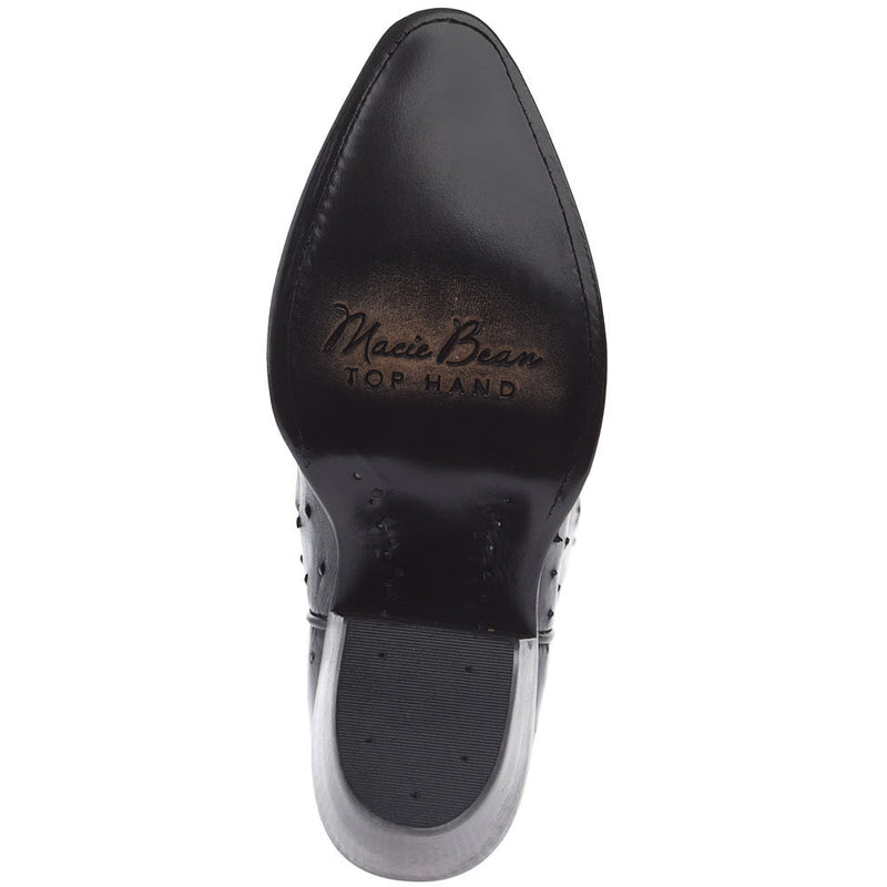 Macie Bean Top Hand Women's Black Full Quill Ostrich Vamp 15in Black Station Boot
