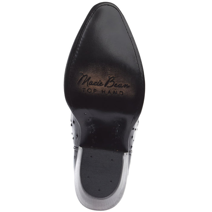 Macie Bean Top Hand Women's Black Full Quill Ostrich Vamp 15in Black Station Boot