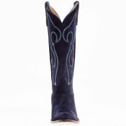 Macie Bean Women's Midnight in Paris (Texas) Marine Blue Suede Cowgirl Boot