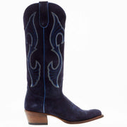 Macie Bean Women's Midnight in Paris (Texas) Marine Blue Suede Cowgirl Boot