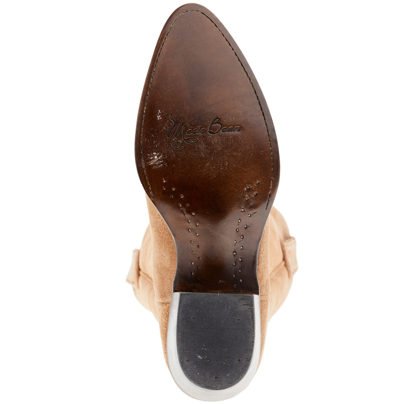 Macie Bean Women's Mind Your Own Biscuits Tobacco Suede Cowgirl Boot