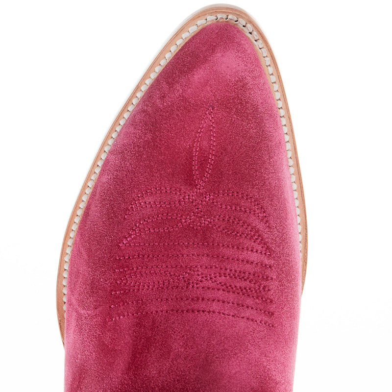 Macie Bean Women's If Karlee Were A Cowgirl 15 In Hot Pink Suede Top Cowgirl Boot
