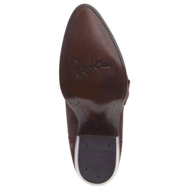 Macie Bean Women`s Chocolate Suede 15In Top Cowgirl Boot
