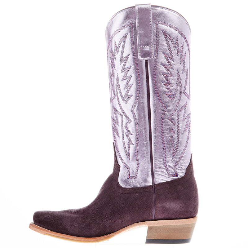 Macie Bean Top Hand Women's Cosmic Cowgirl 13 In Pink Metallic Top Cowgirl Boot