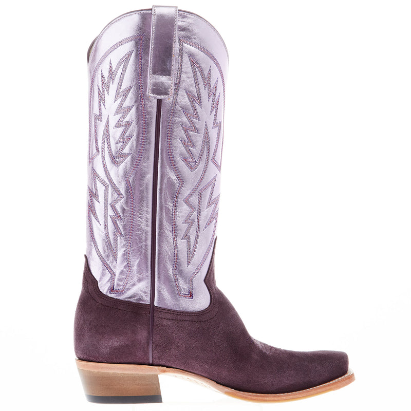 Macie Bean Top Hand Women's Cosmic Cowgirl 13 In Pink Metallic Top Cowgirl Boot