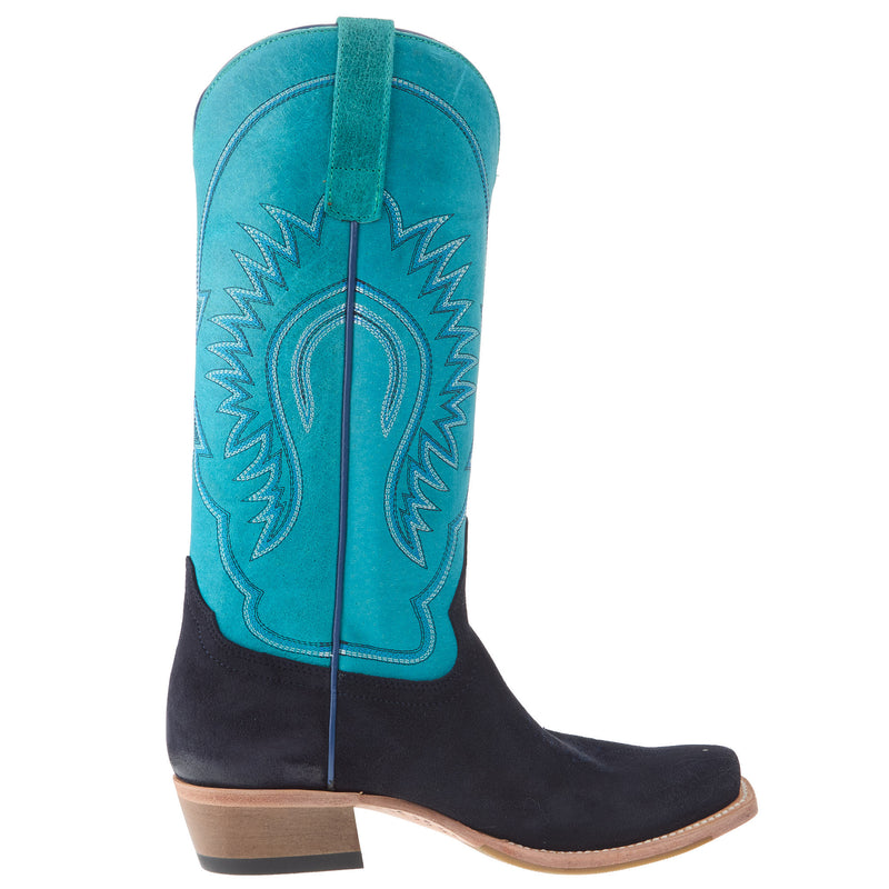 Macie Bean Women`s Looney Moon 13In Turquoise Top Boot