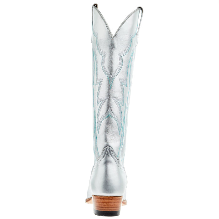 Macie Bean Women's Silver Bullet 15 In Silver Metallic Top Cowgirl Boot