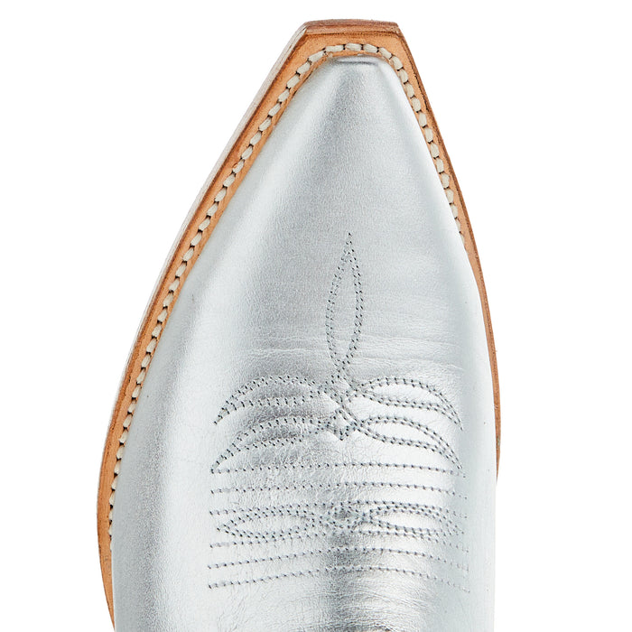 Macie Bean Women's Silver Bullet 15 In Silver Metallic Top Cowgirl Boot