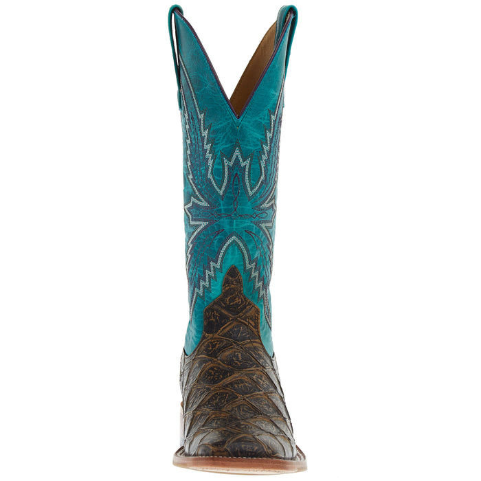 Macie Bean Ladies Coco File Fofish Turquoise Sensation Top Boots