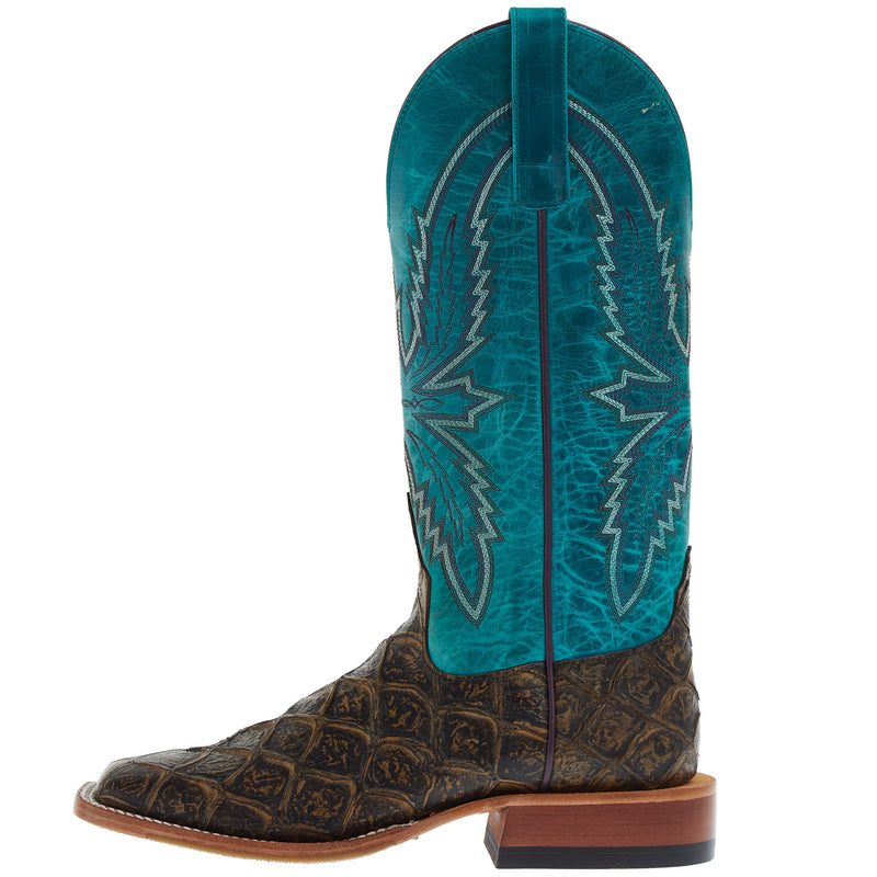 Macie Bean Ladies Coco File Fofish Turquoise Sensation Top Boots