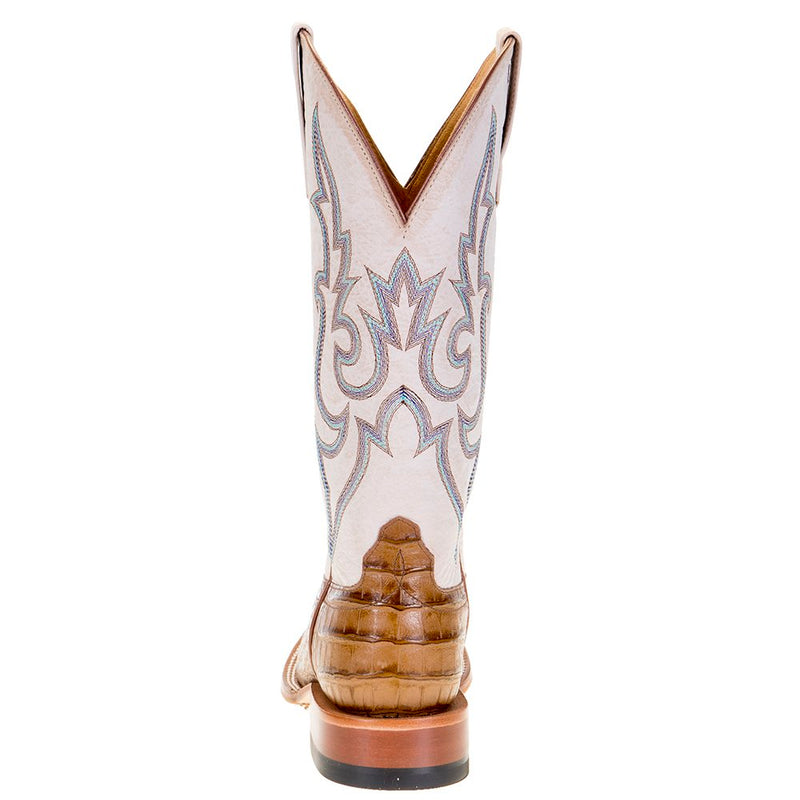 Macie Bean Womens Slick Rikki Tan Caiman Print 13` Bleached Bone Top