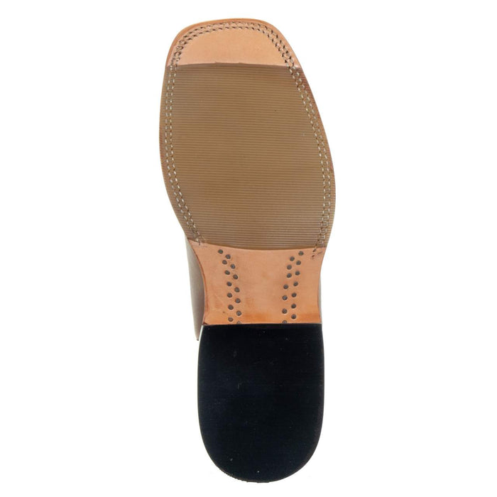 Macie Bean Womens Tex Marks the Spot Brown/Turq Square Toe Boot