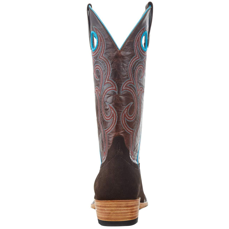 Macie Bean Top Hand Women`s Chocolate Suede 13in. Bone Explosion Boot