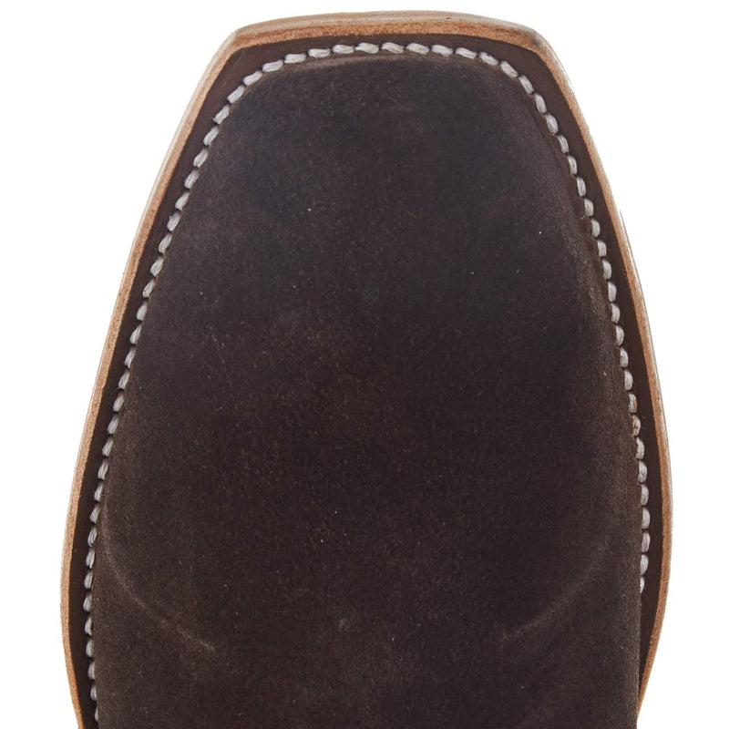 Macie Bean Top Hand Women`s Chocolate Suede 13in. Bone Explosion Boot