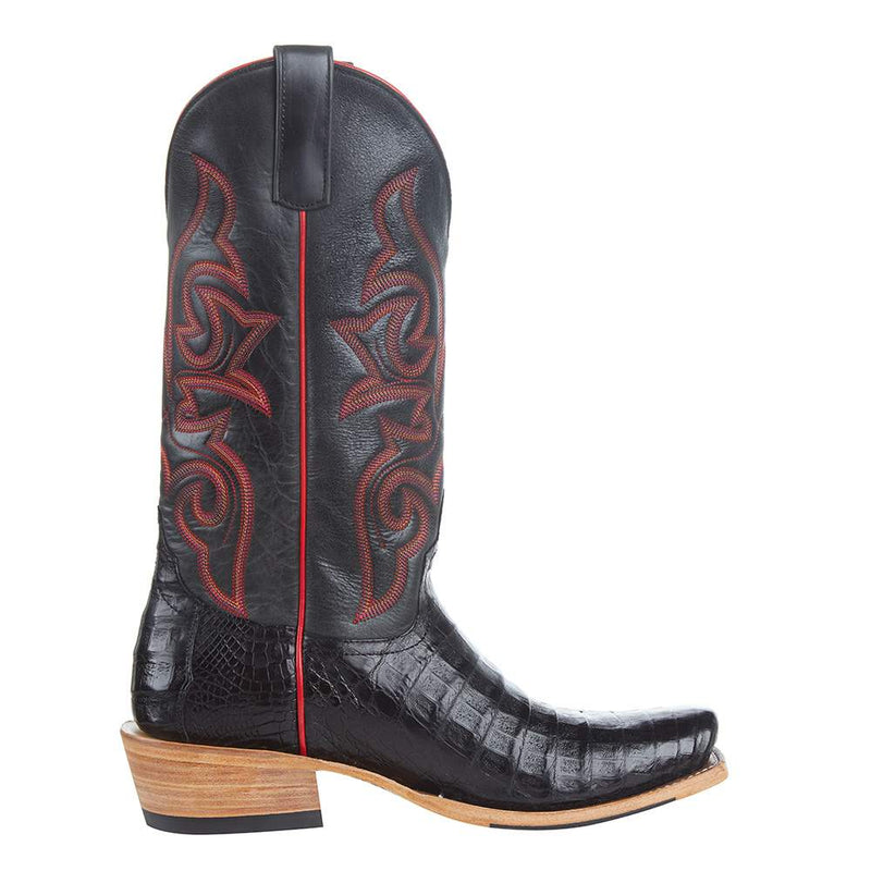 Macie Bean Top Hand Women's Black Caiman Black 13 Top TK Toe Boot