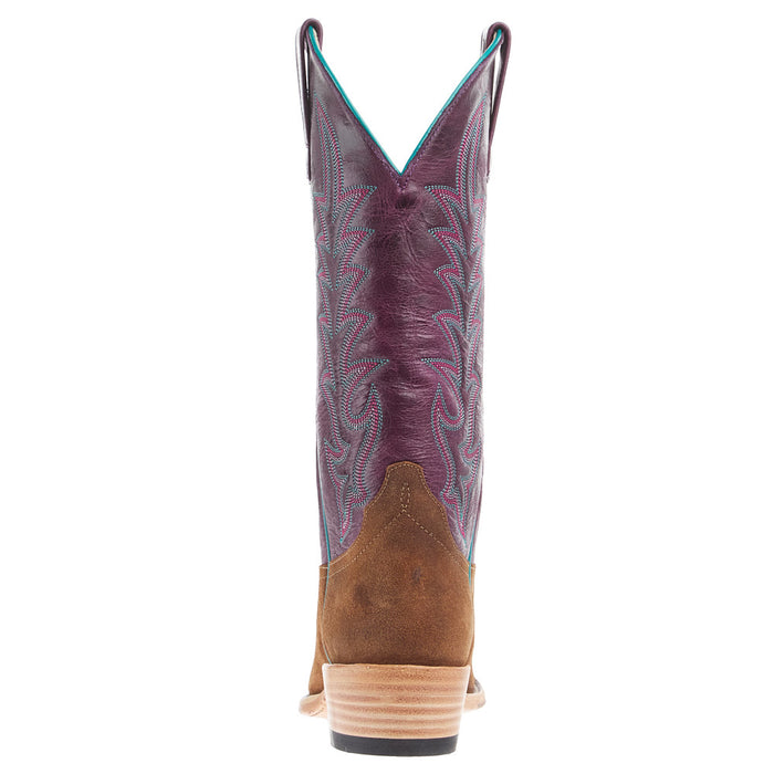 Macie Bean Top Hand Women's Snuff Waxy Commander Vamp 13In Purple Nashville Top Boot