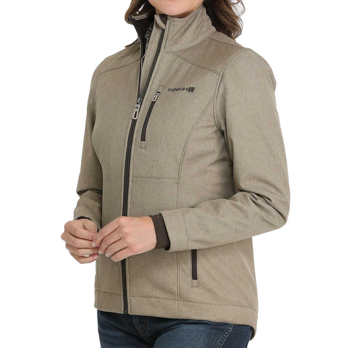 Cinch Women's Conceal Carry Tan Bonded Jacket