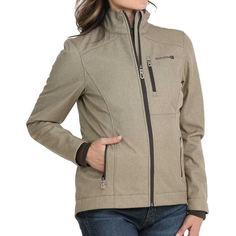 Cinch Women's Conceal Carry Tan Bonded Jacket