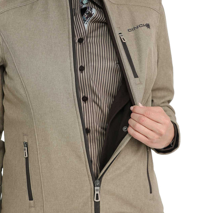 Cinch Women's Conceal Carry Tan Bonded Jacket