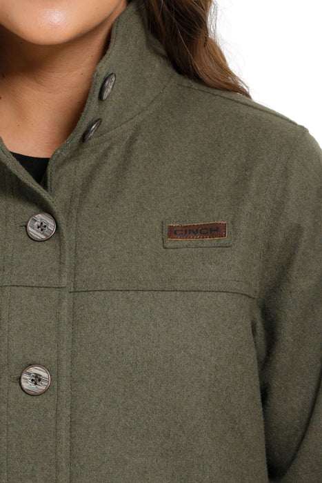 Cinch Women's Olive Wooly Coat