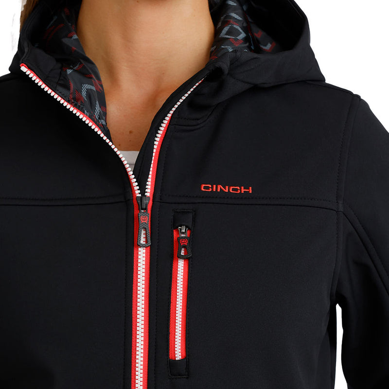 Cinch Women's Black Bonded Hooded Jacket