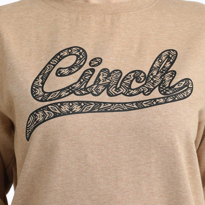 Cinch Women's Brown Logo Fleece Sweatshirt