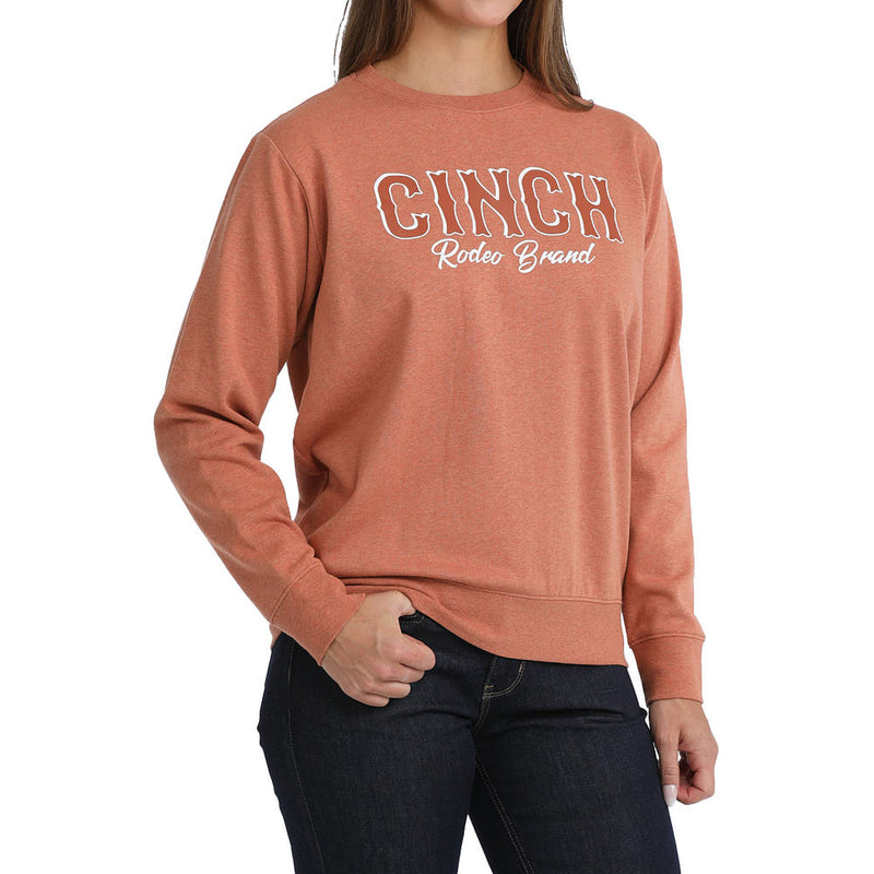 Cinch Women's Orange Rodeo Brand Sweatshirt