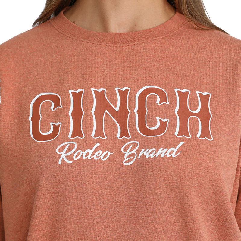 Cinch Women's Orange Rodeo Brand Sweatshirt