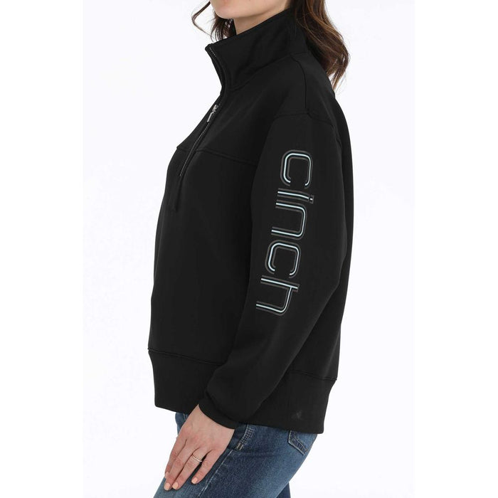 Cinch Ladies Black 1/4 Zip Pullover