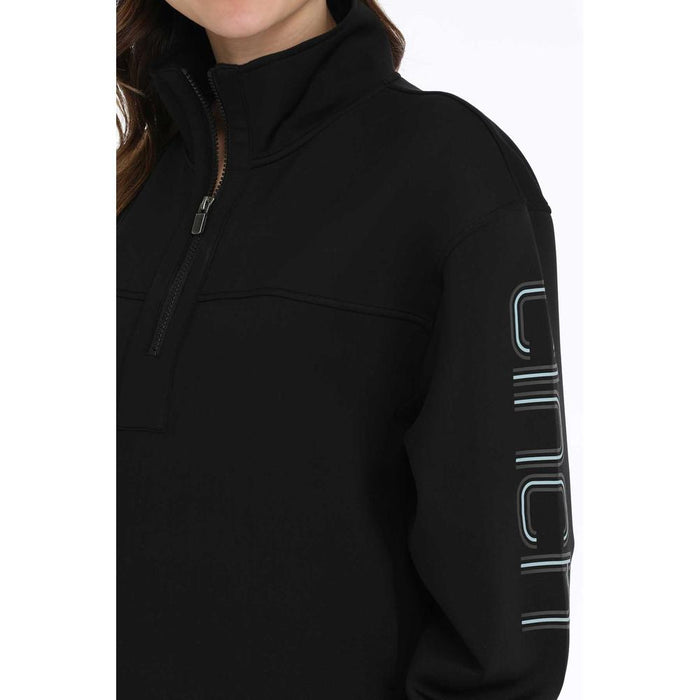 Cinch Ladies Black 1/4 Zip Pullover