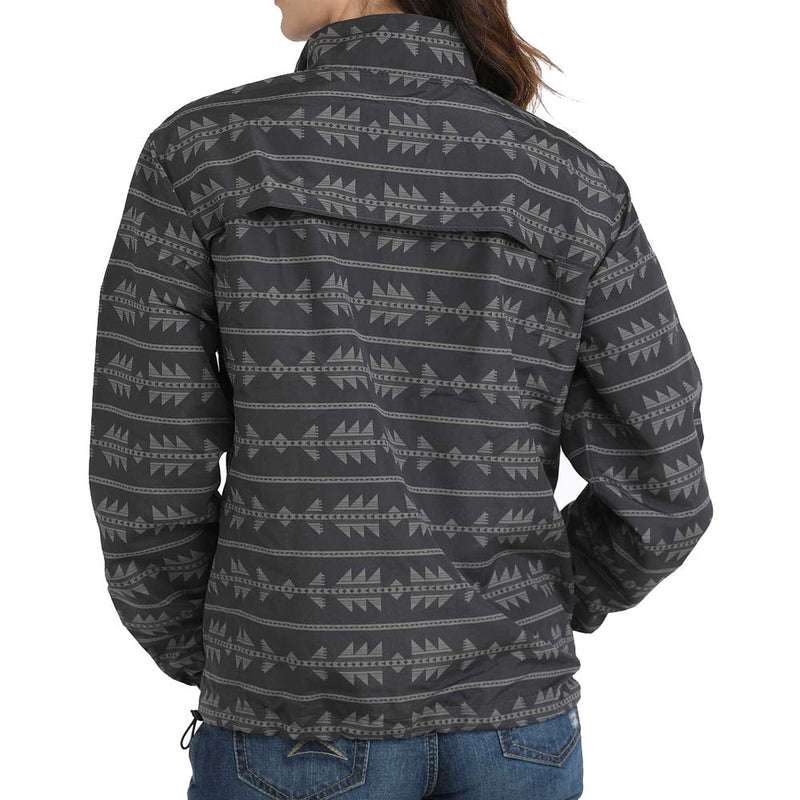 Cinch Womens Grey 1/2 Zip Windbreaker