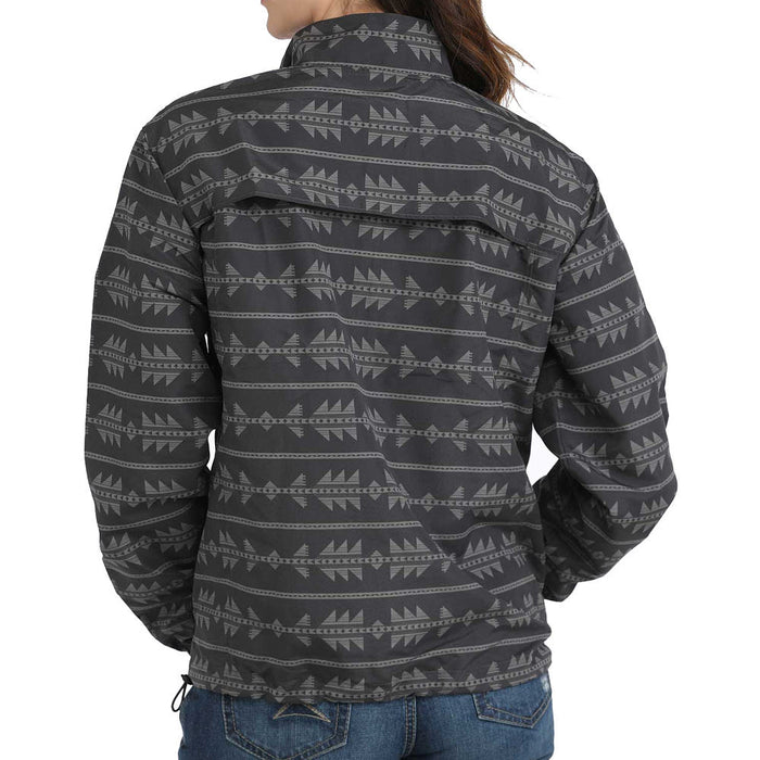 Cinch Womens Grey 1/2 Zip Windbreaker