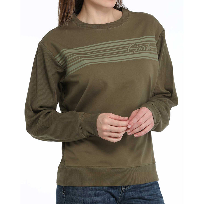 Cinch Women's Olive Sweatshirt