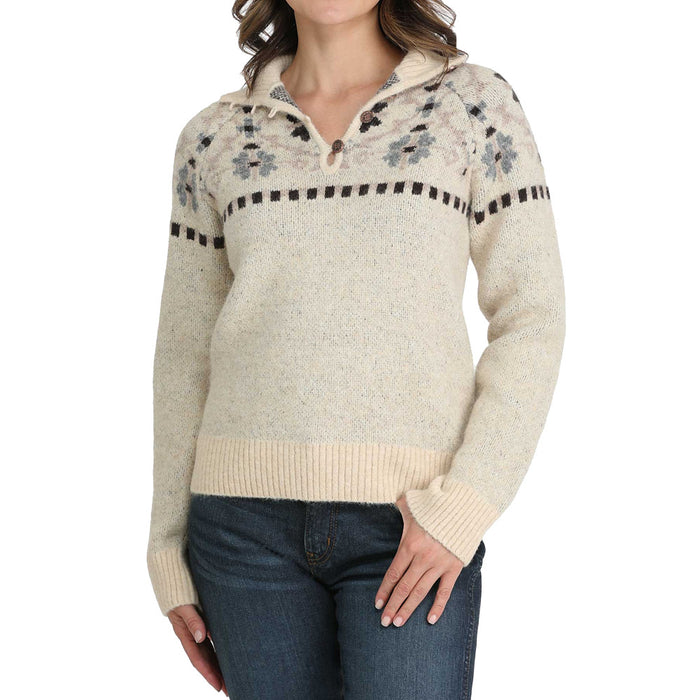 Cinch Cream Wool Pullover Sweater