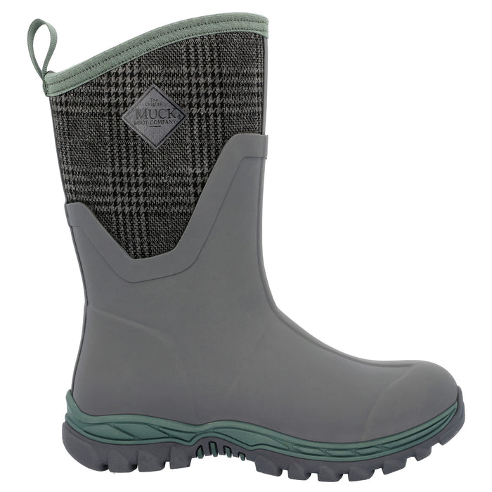 Muck Women`s Arctic Sport ll Gray & Plaid Mid Boot